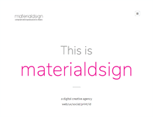 Tablet Screenshot of materialdsign.com